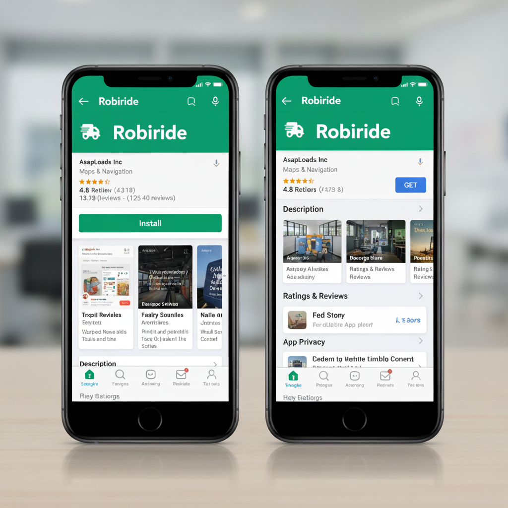 Robiride Mobile App preview